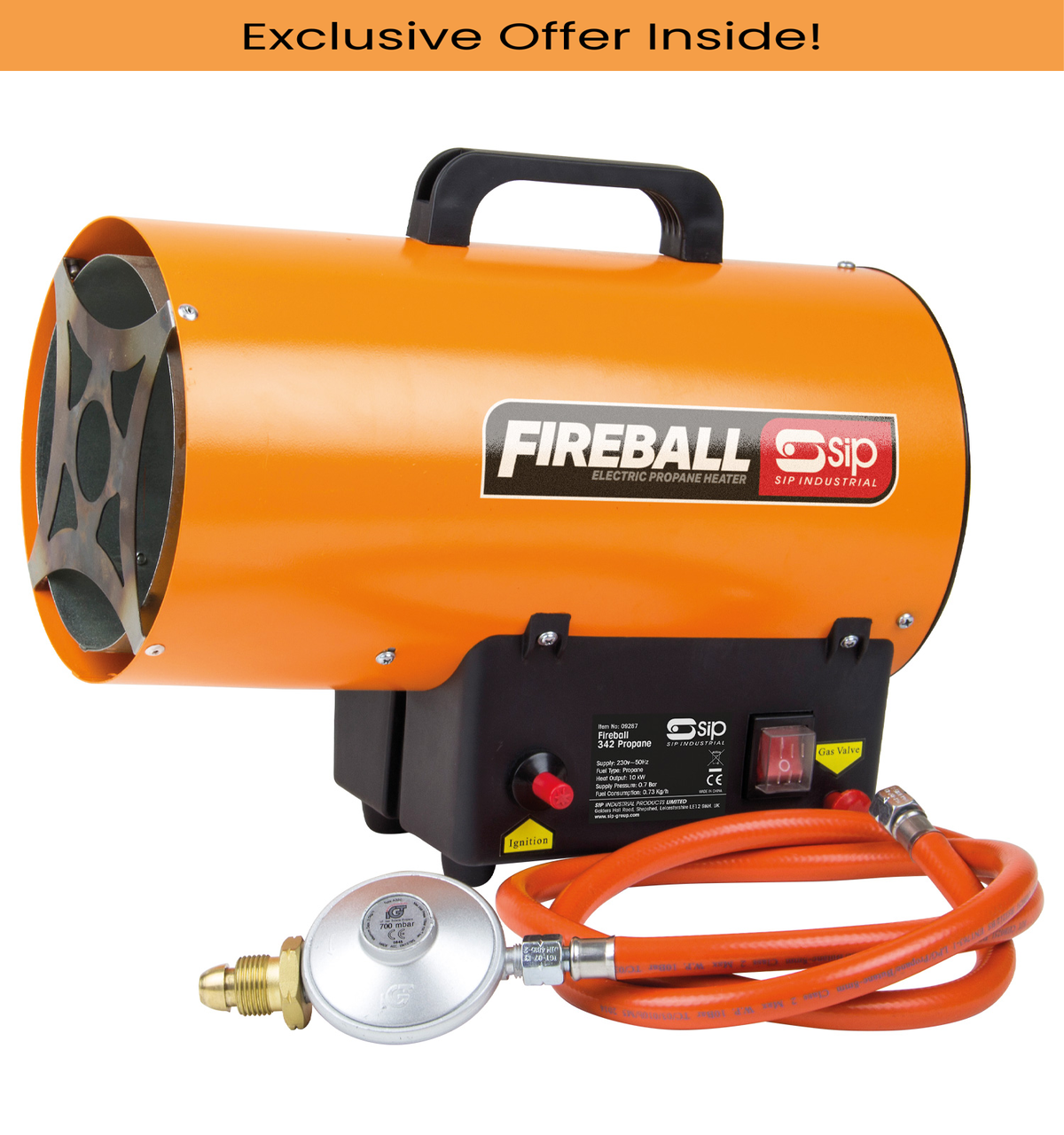 SIP 09287  Fireball 342 Propane Space Heater